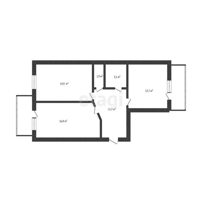 2-комнатная квартира: Нефтекамск, улица Ленина, 47В (64.1 м) - Фото 1