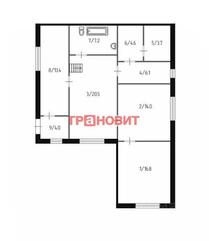 Дом в Новосибирская область, с. Новолуговое ул. Центральная, 2А (131 ... - Фото 1