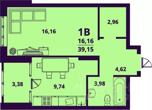1-к кв. Ульяновская область, Ульяновск ул. Народного учителя Латышева, ... - Фото 1