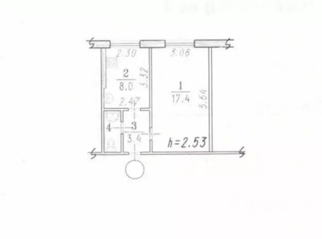 1-к кв. Омская область, Омск ул. Романенко, 10Ак1 (30.7 м) - Фото 2