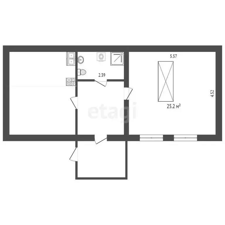 Участок в село Пушкари, улица Тамары Дерунец (27 м) - Фото 0