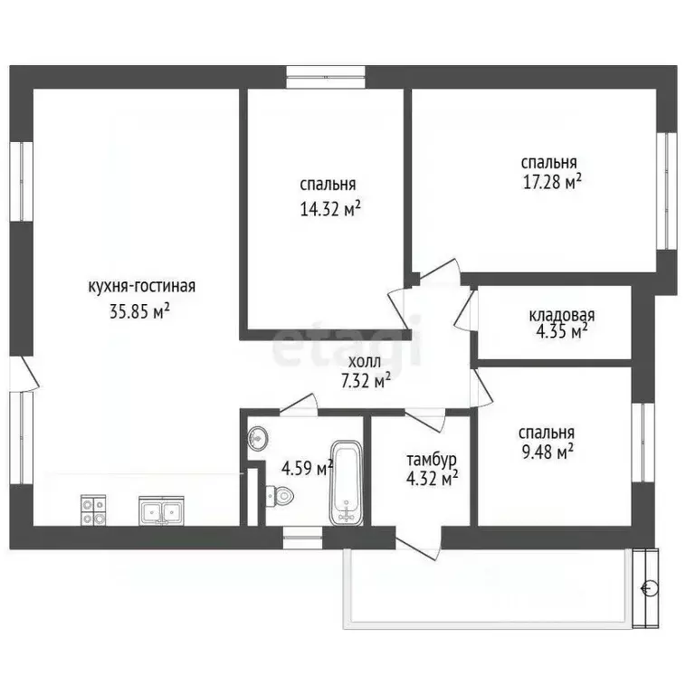 Дом в Ростовская область, Азовский район, с. Пешково ул. Буденного ... - Фото 2