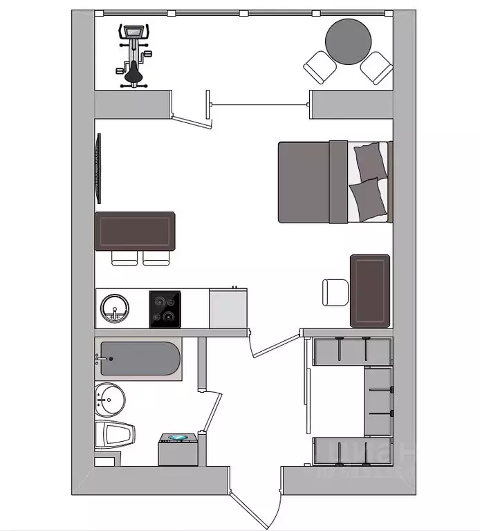 Студия Амурская область, Благовещенский район, с. Чигири ул. ... - Фото 2