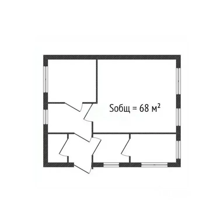 Дом в Брянская область, Клинцы ул. Свердлова (68 м) - Фото 1