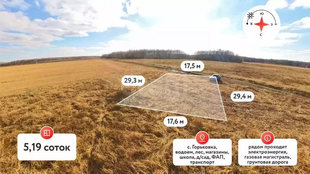 Участок в Тюменская область, Тюменский муниципальный округ, с. ... - Фото 1