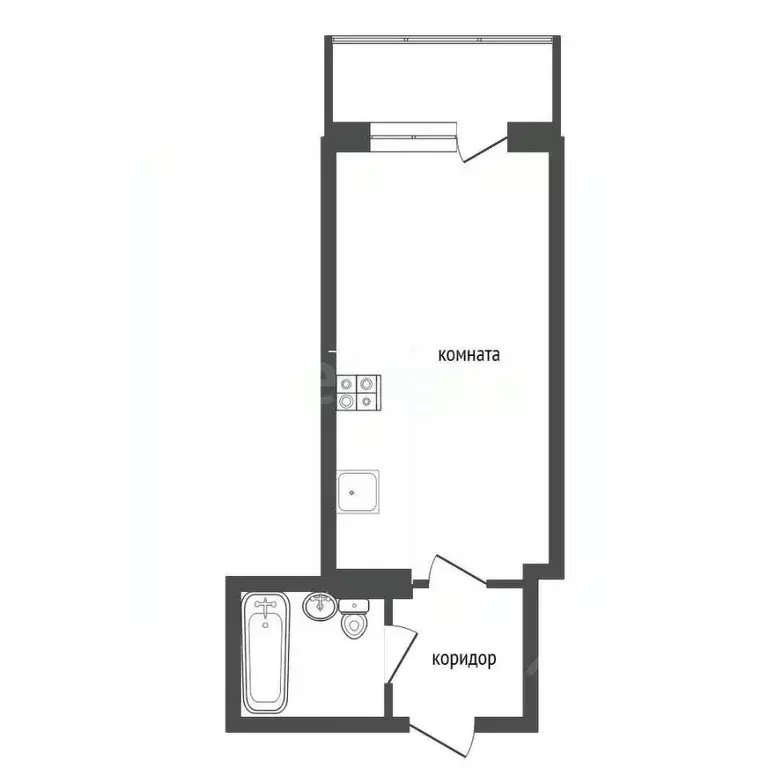 Студия Воронежская область, Воронеж Острогожская ул., 156/2 (26.6 м) - Фото 0