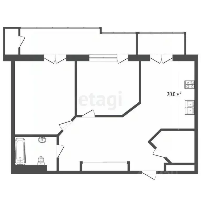 3-к кв. Москва Шмитовский проезд, 16С2 (70.6 м) - Фото 2