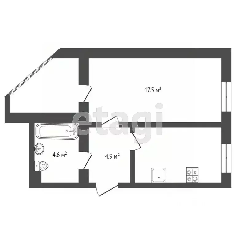 1-к кв. Ростовская область, Ростов-на-Дону ул. Лелюшенко, 15 (35.0 м) - Фото 1