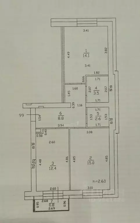 2-к кв. Татарстан, Пестречинский район, Шигалеевское с/пос, с. Новое ... - Фото 2