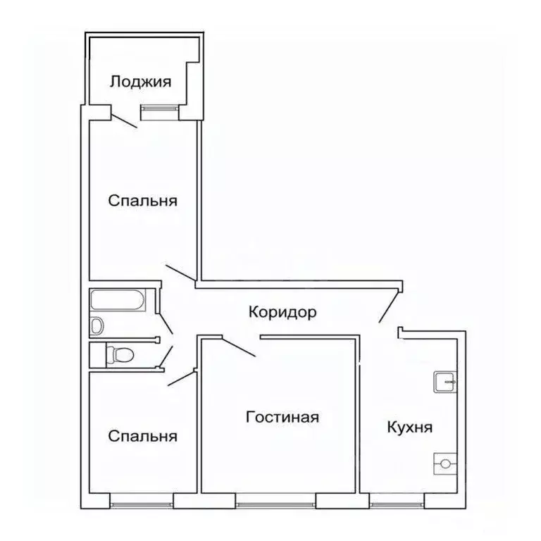 3-к кв. Татарстан, Казань ул. Заслонова, 40к2 (82.1 м) - Фото 2
