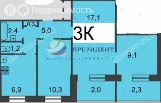 3-комнатная квартира: Нижний Новгород, Трудовая улица, 25 (57 м) - Фото 0