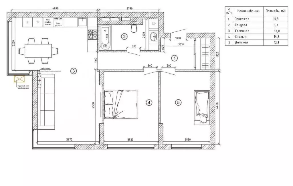 3-комнатная квартира: Кемерово, Большевистская улица, 1А (79.8 м) - Фото 0