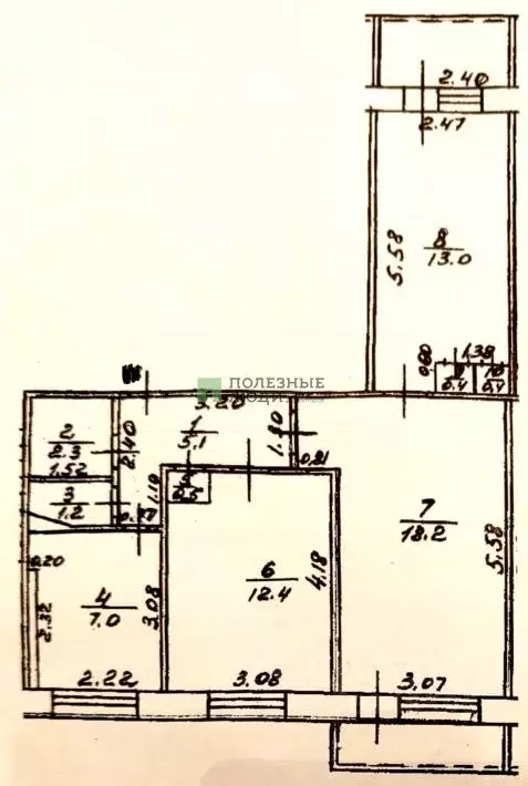 3-к кв. Башкортостан, Уфа Вологодская ул., 32 (63.1 м) - Фото 0