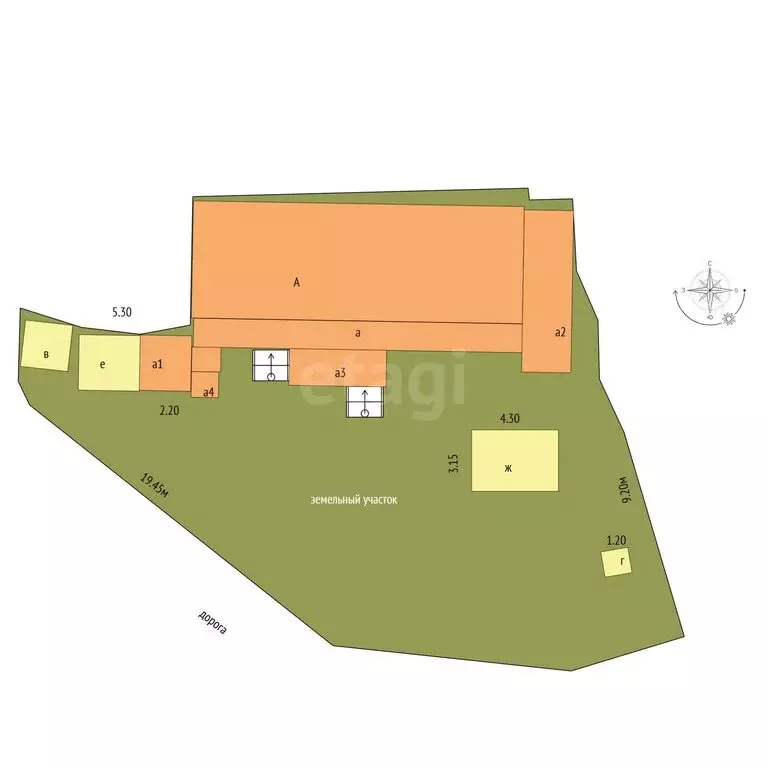 4-комнатная квартира: Кореиз, Егерская улица, 15 (113.5 м) - Фото 2