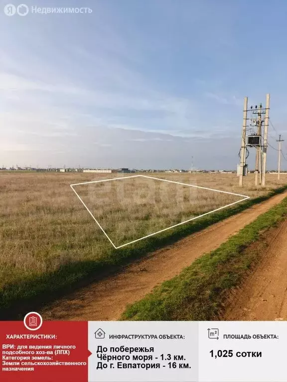 Участок в Сакский район, Молочненское сельское поселение, село Витино ... - Фото 2