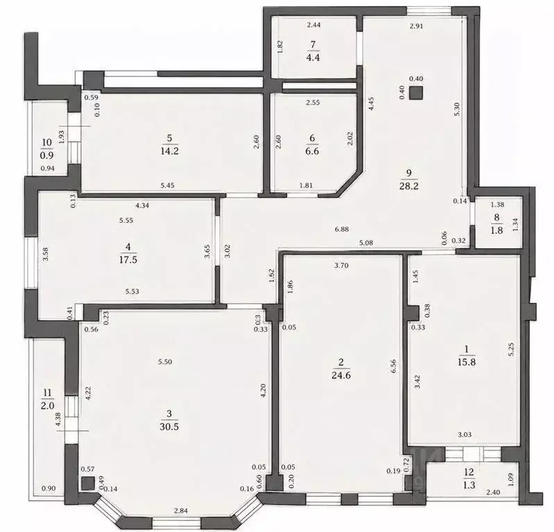 4-к кв. Татарстан, Казань ул. Дзержинского, 5 (147.8 м) - Фото 2