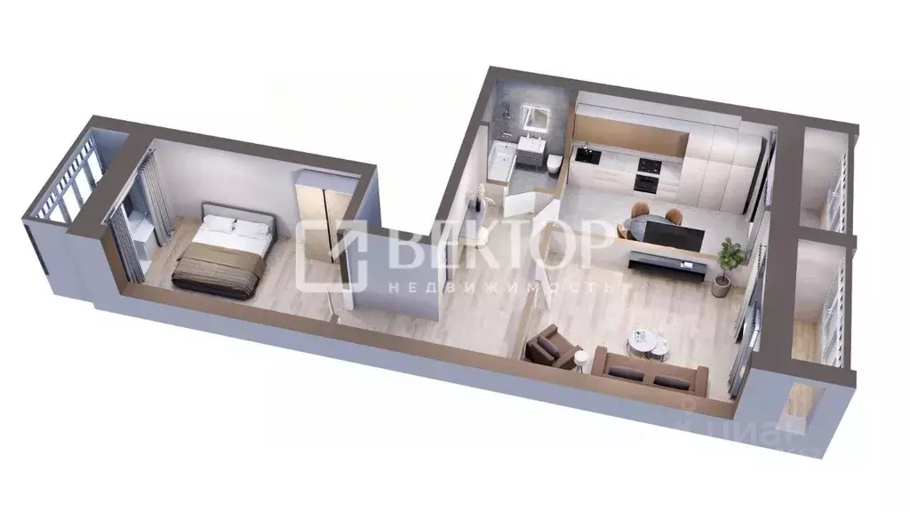 2-к кв. Костромская область, Кострома Осыпная ул., 40 (75.24 м) - Фото 2