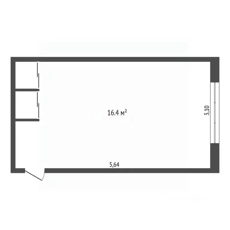 1-к кв. Амурская область, Благовещенск Трудовая ул., 29 (17.4 м) - Фото 2
