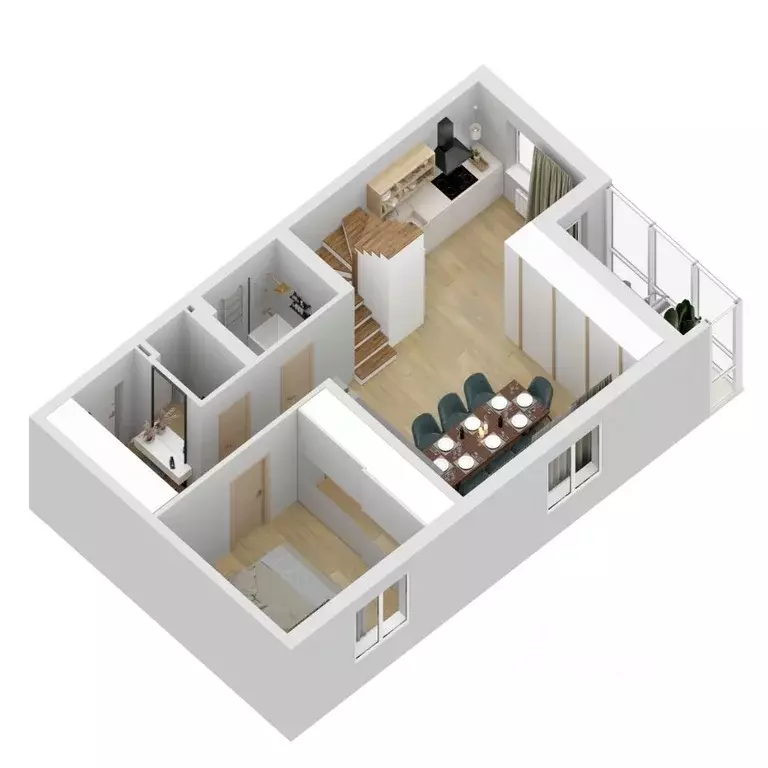 2-к кв. Самарская область, Самара ул. Дыбенко, 5 (154.44 м) - Фото 2