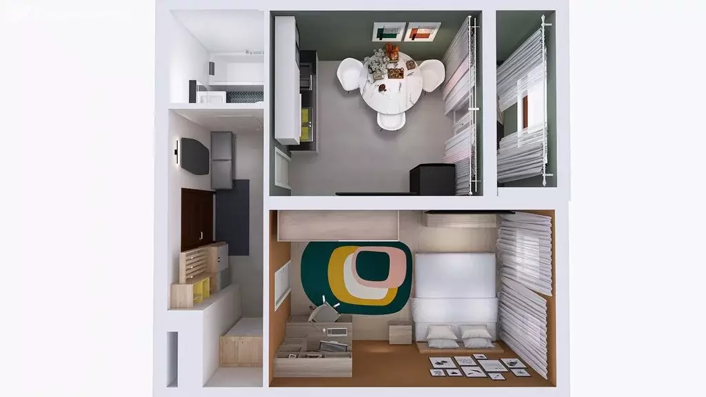 1-комнатная квартира: Иркутский муниципальный округ, рабочий посёлок ... - Фото 2