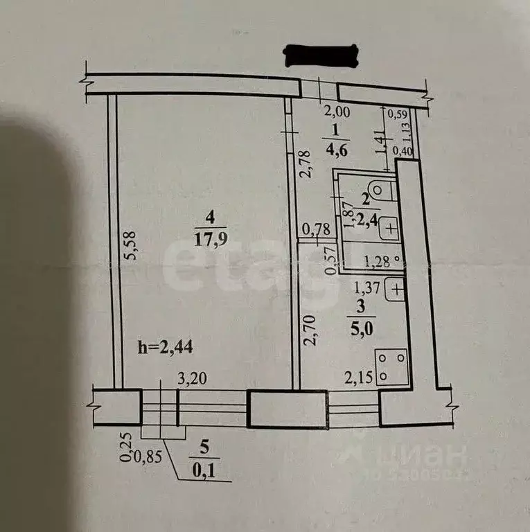 1-к кв. Забайкальский край, Чита ул. Текстильщиков, 2 (30.0 м) - Фото 2