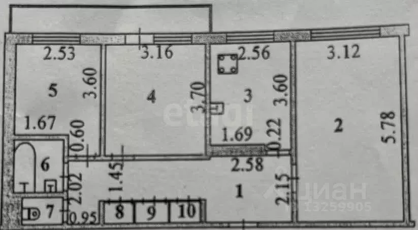 3-к кв. Липецкая область, Липецк Липовская ул., 6/4 (64.1 м) - Фото 2