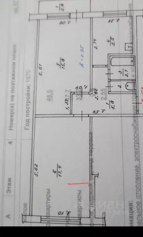 2-к кв. Красноярский край, Красноярск Новая ул., 60 (48.0 м) - Фото 1