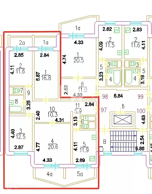 Продаётся 4-к квартира, 99.4 м - Фото 1