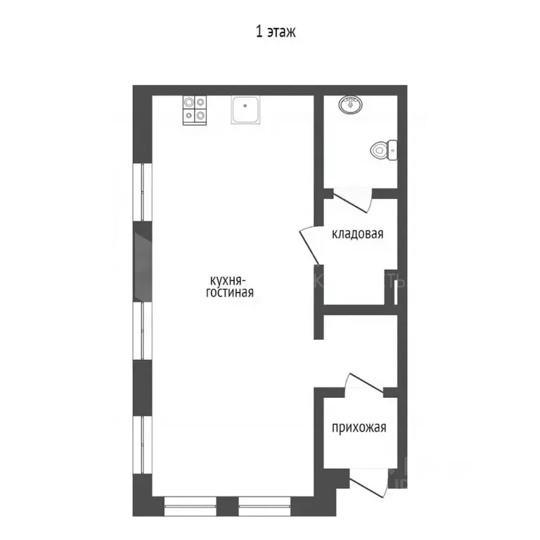 1-к кв. Тюменская область, Тюмень ул. Усиевича, 16 (58.0 м) - Фото 2