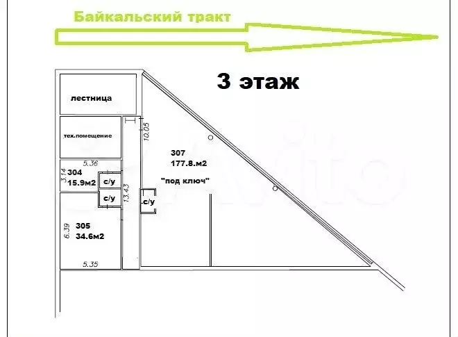 Продажа помещения, 177.8 м Собственник - Фото 0