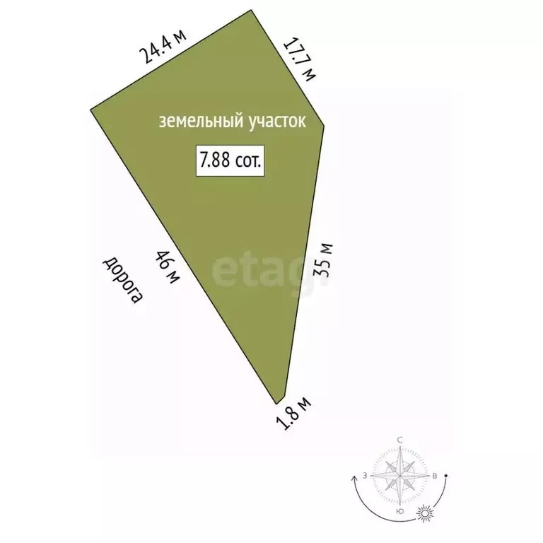 Участок в Севастополь Милосердие СТ, 91 (7.88 сот.) - Фото 0