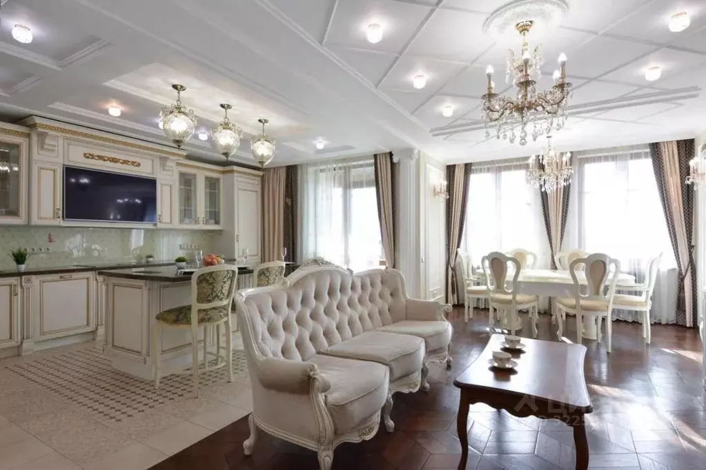 3-к кв. Санкт-Петербург наб. Реки Смоленки, 3к1 (139.5 м) - Фото 1