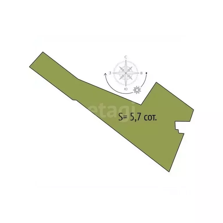 Участок в Новосибирская область, Коченевский район, с. Прокудское  ... - Фото 2