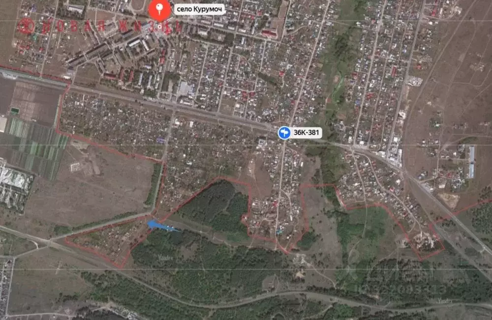 Участок в Самарская область, Волжский район, Курумоч с/пос, с. Курумоч ... - Фото 1