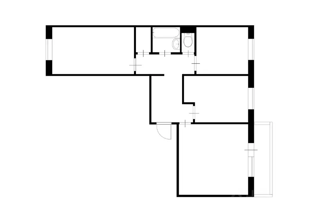 3-к кв. Иркутская область, Усть-Илимск ул. 40 лет Победы, 9 (71.7 м) - Фото 2