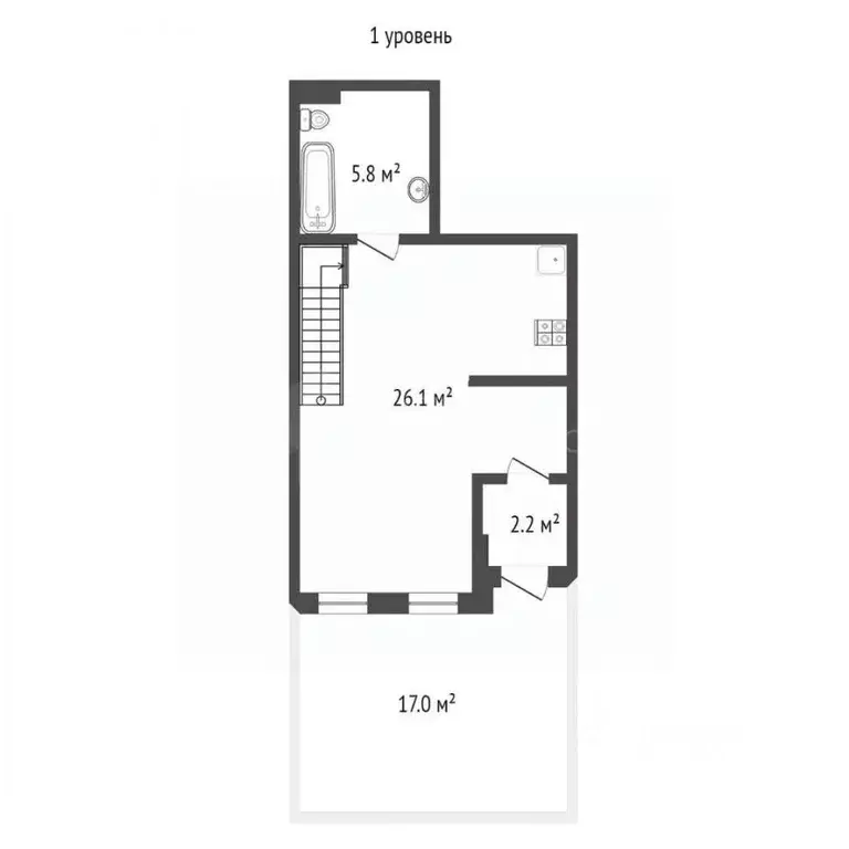 2-к кв. Тюменская область, Тюмень ул. Усиевича, 16 (82.0 м) - Фото 1