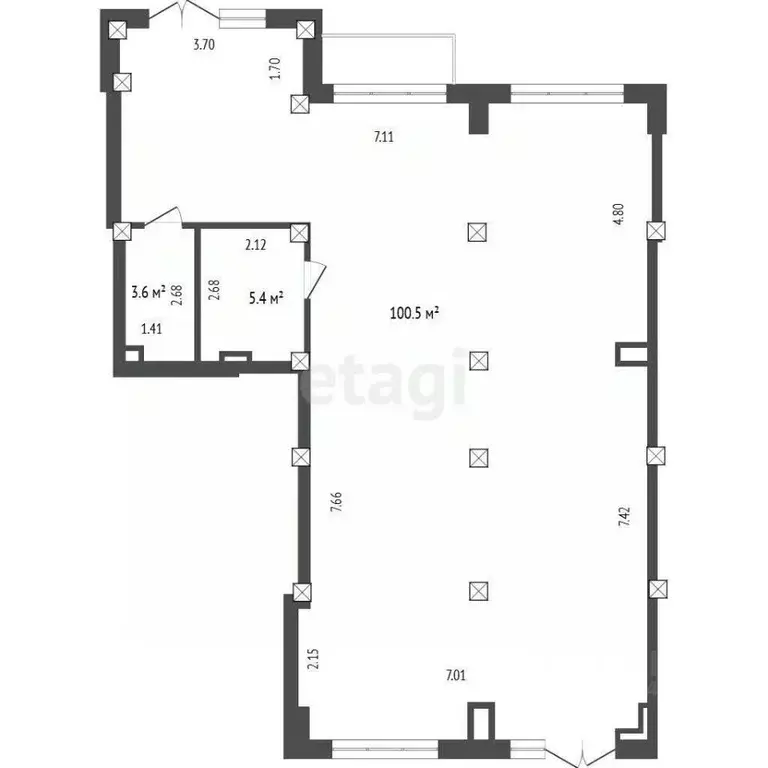 Помещение свободного назначения в Тюменская область, Тюмень ул. ... - Фото 1