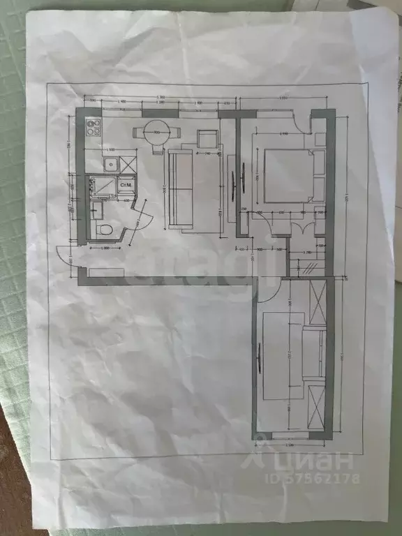 3-к кв. Дагестан, Махачкала просп. Гамидова, 59А (60.0 м) - Фото 2