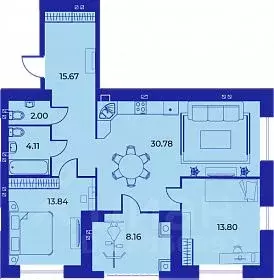 2-к кв. Брянская область, Брянск ул. Ильи Иванова, 7 (88.6 м) - Фото 0