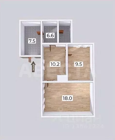 2-к кв. Омская область, Омск ул. 26-я Рабочая, 4 (37.7 м) - Фото 2