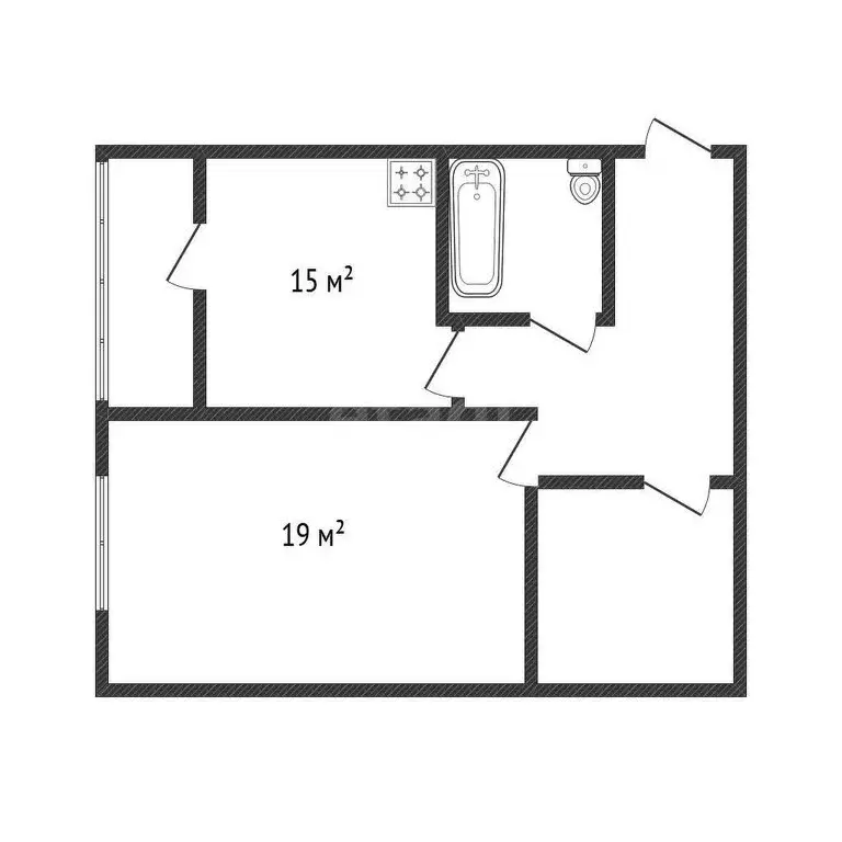 1-комнатная квартира: Белгород, улица Есенина, 9к1 (46.6 м) - Фото 1