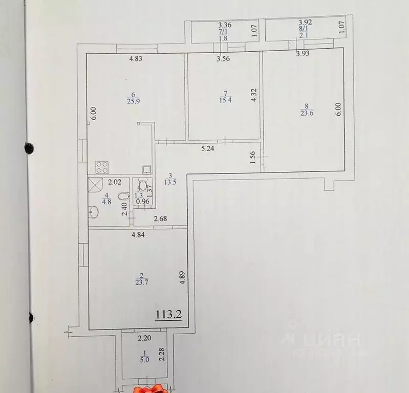 3-к кв. Архангельская область, Северодвинск Первомайская ул., 69А ... - Фото 0