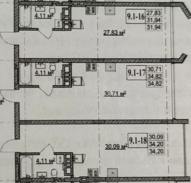 Студия Калининградская область, Зеленоградск ул. Гагарина, 87 (33.0 м) - Фото 2