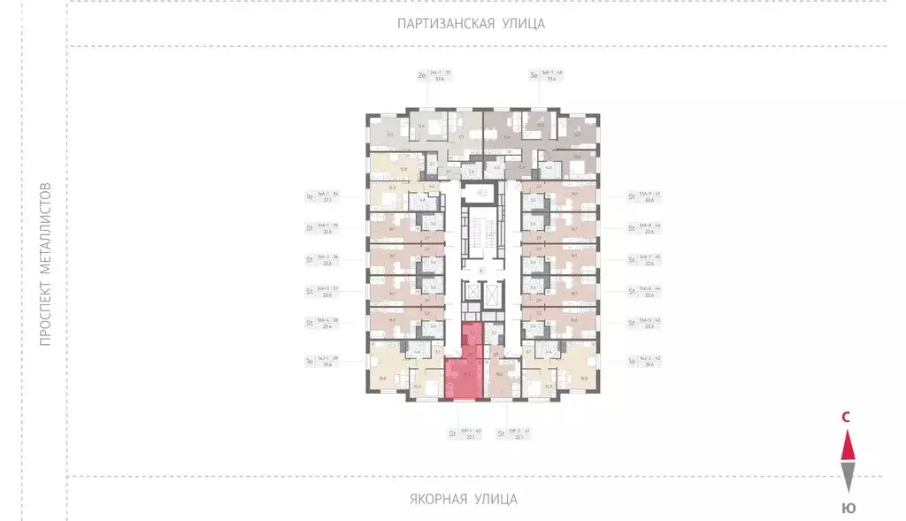 Квартира-студия: Санкт-Петербург, Якорная улица, 8к2 (22.1 м) - Фото 2
