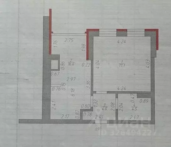 1-к кв. Татарстан, Казань ул. Нигматуллина, 11/84 (42.2 м) - Фото 1