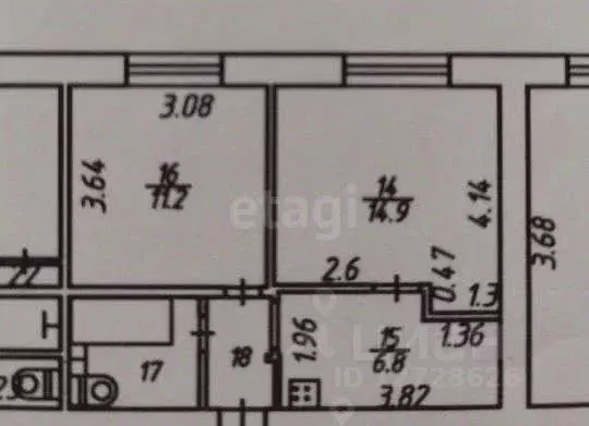 2-к кв. Калужская область, Калуга Комсомольская ул., 5 (39.4 м) - Фото 2