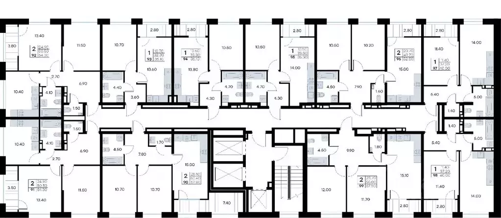2-к кв. Приморский край, Владивосток ул. Нейбута, 135 (54.3 м) - Фото 2