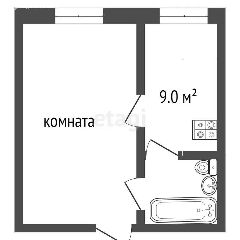 1-комнатная квартира: Москва, Петрозаводская улица, 11к2 (34.2 м) - Фото 0