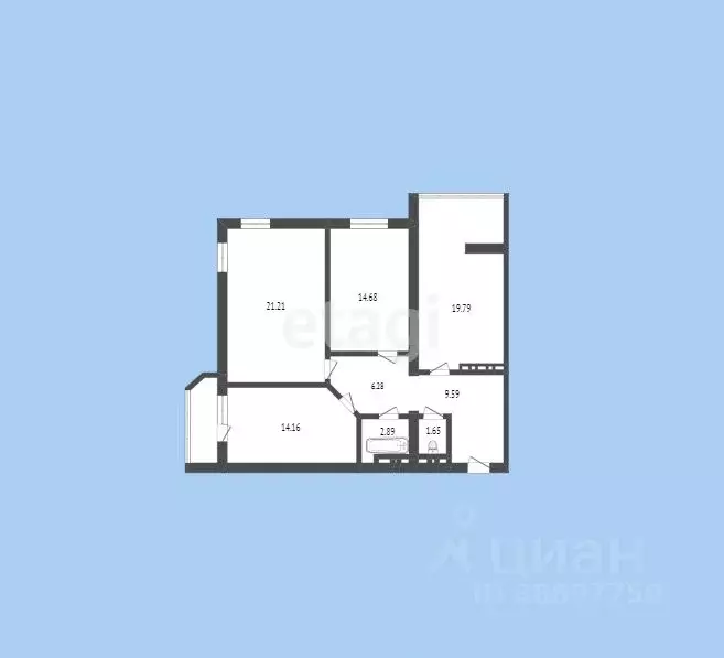 3-к кв. Карачаево-Черкесия, Черкесск ул. Космонавтов, 98Б (95.5 м) - Фото 1