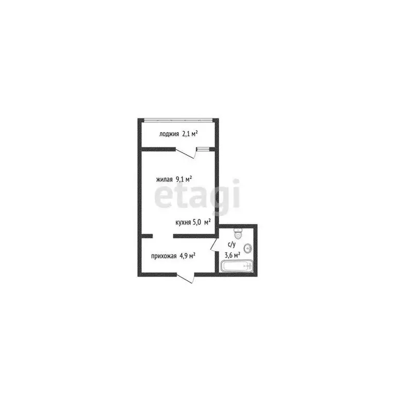 Квартира-студия: Новороссийск, улица Матвейкина, 1Ак1 (22.6 м) - Фото 0